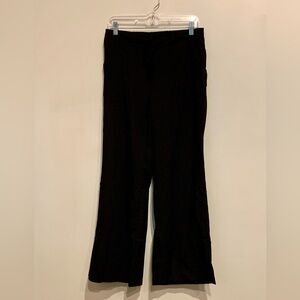 Black straight leg pants